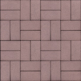 Тротуарная плитка Брусчатка 50 200х100 вишневое варенье