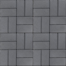 Тротуарная плитка Брусчатка 50 200х100 черная ночь