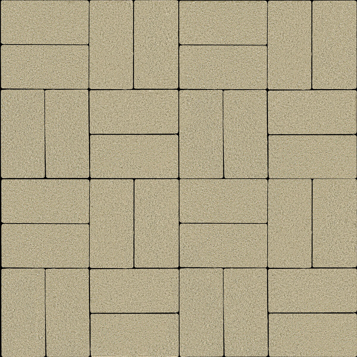 Тротуарная плитка Брусчатка 60 200х100 Песчаная коса 