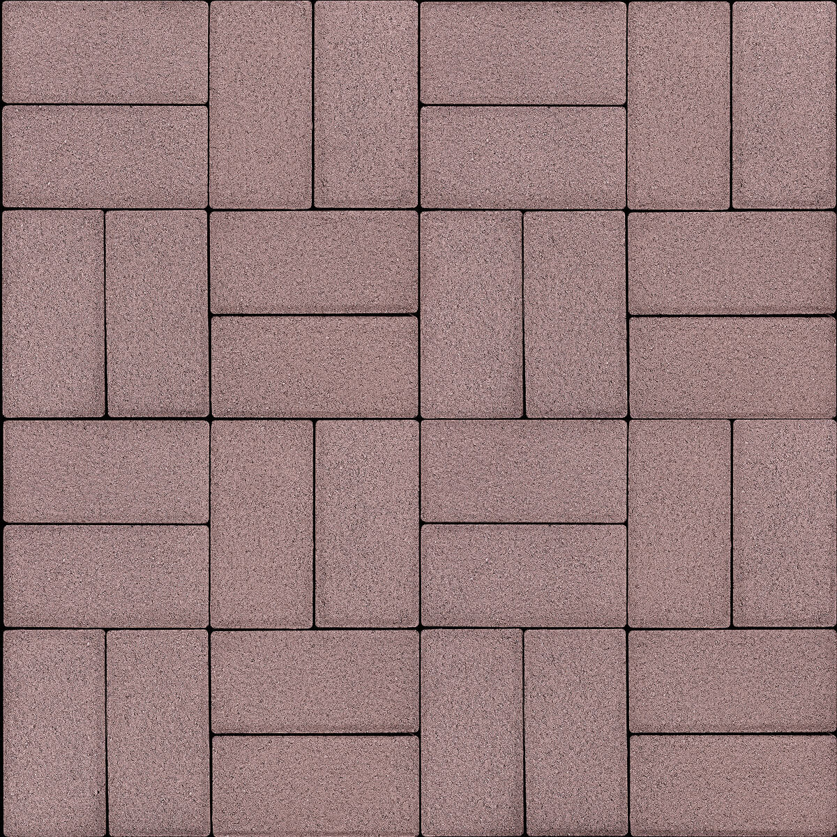 Тротуарная плитка Брусчатка 60 200х100 вишневое варенье